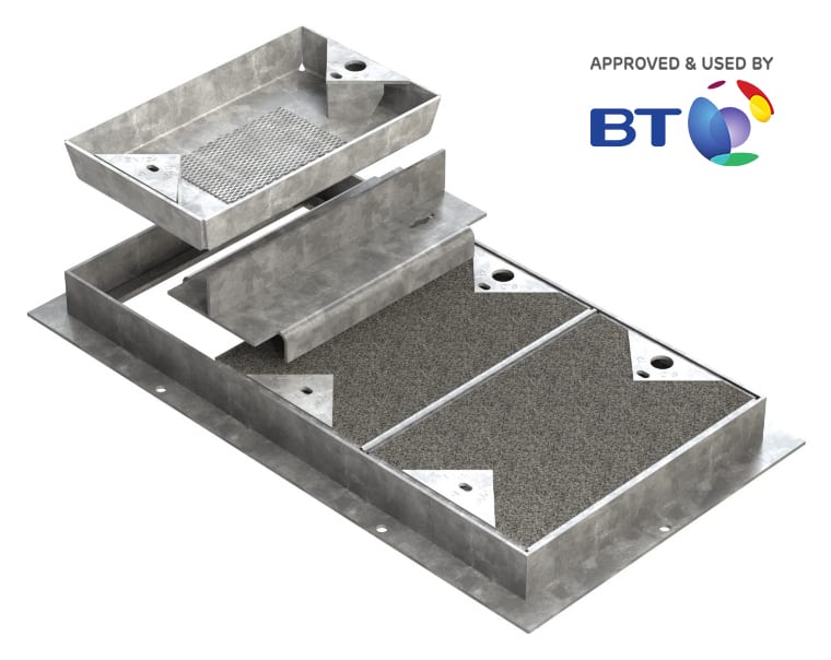 BT approved AS-X recessed access cover 