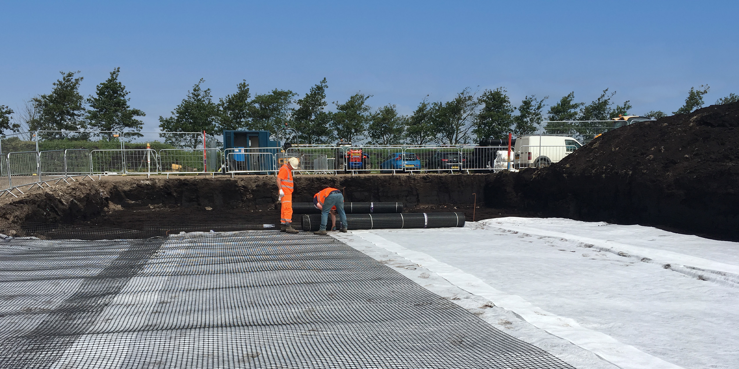 GeoGrid being installed