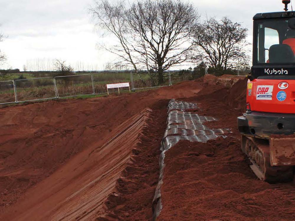 Whittington rifle ranges under construction