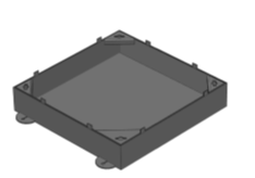 Spacers between cover and frame