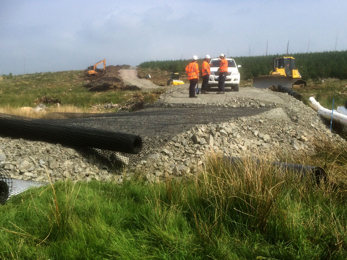 Cumnock haul road installation