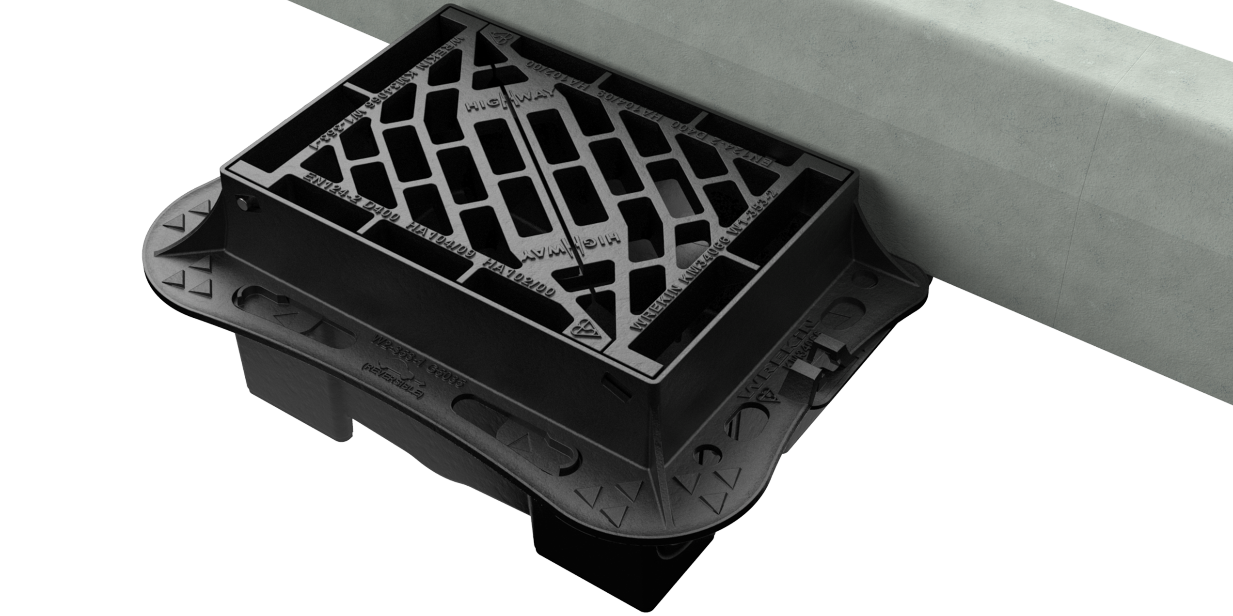 The Gully Chute Connector replaces a traditional gully pot, allowing the Gully Grating to be placed in its usual position.