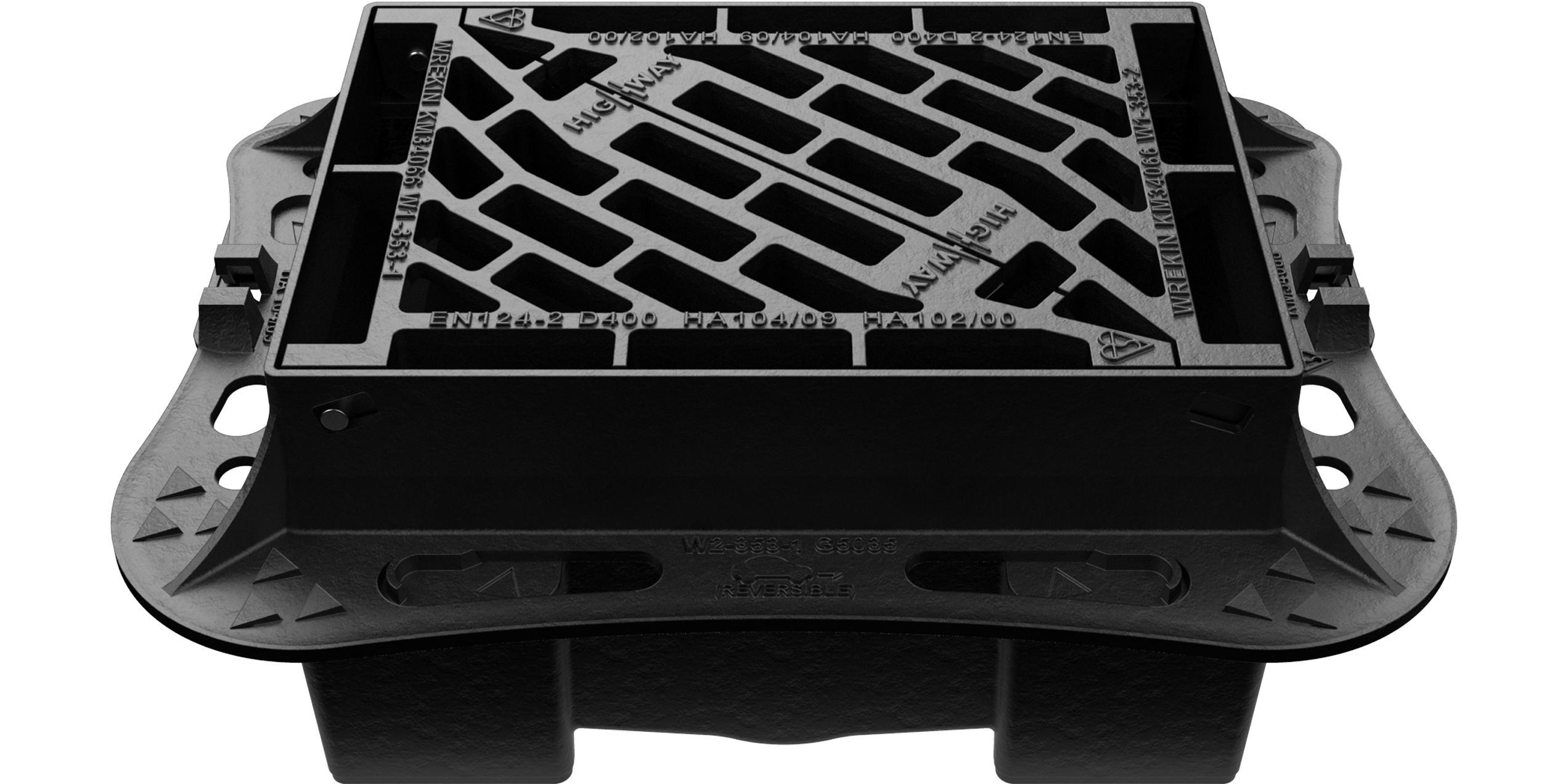 Ideal placement of the Gully Grating is afforded by the Gully Chute’s long pipe spigot(s) and absence of lateral restraints.