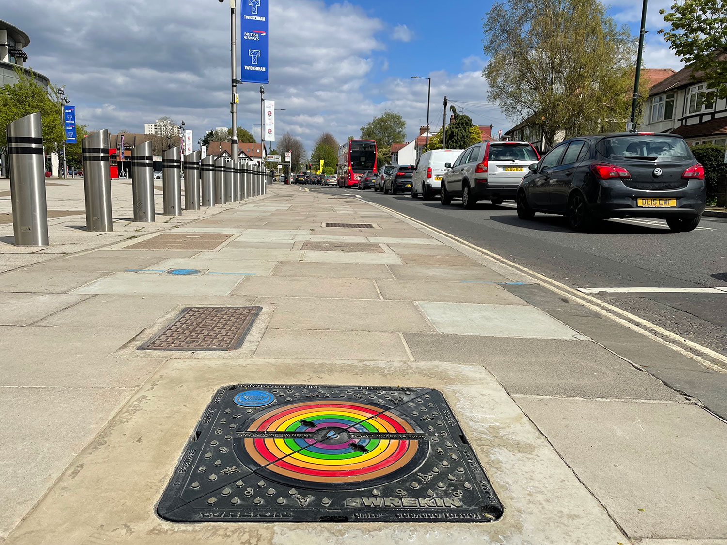 Wrekin LGBTQ+ bespoke access cover at Twickenham Stadium