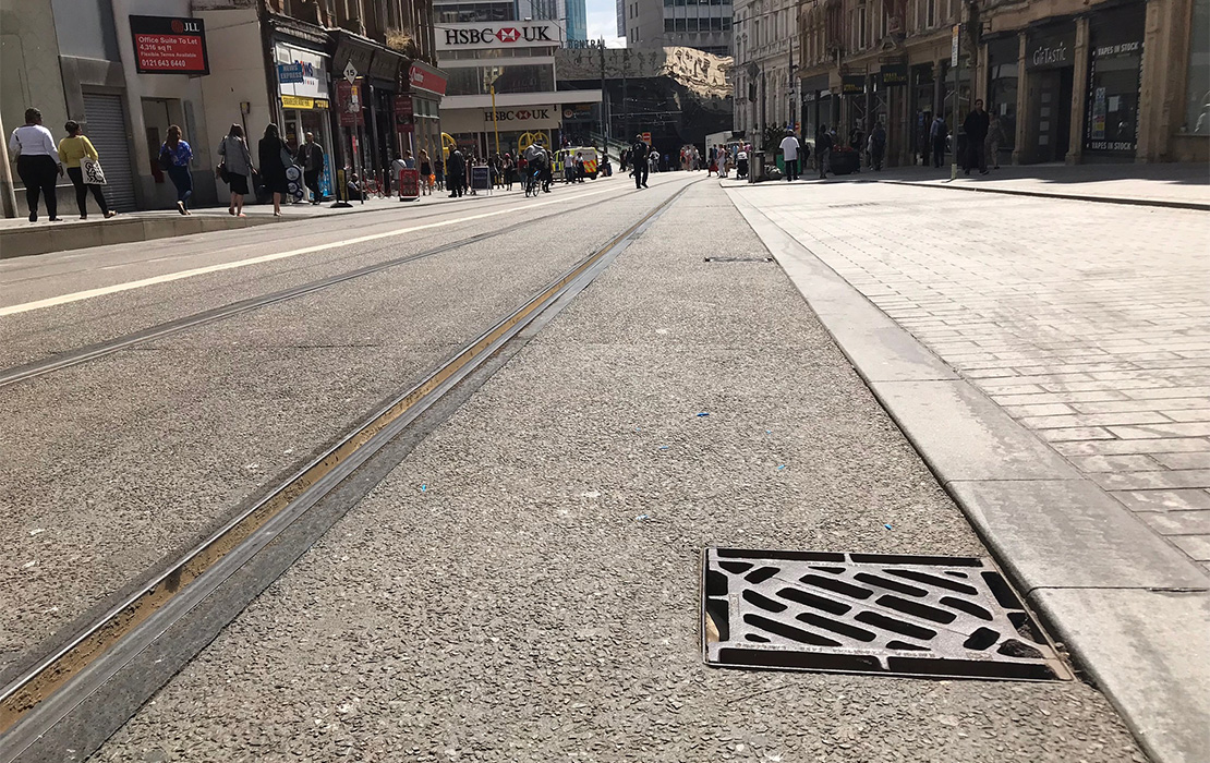 A highway Gully Grating