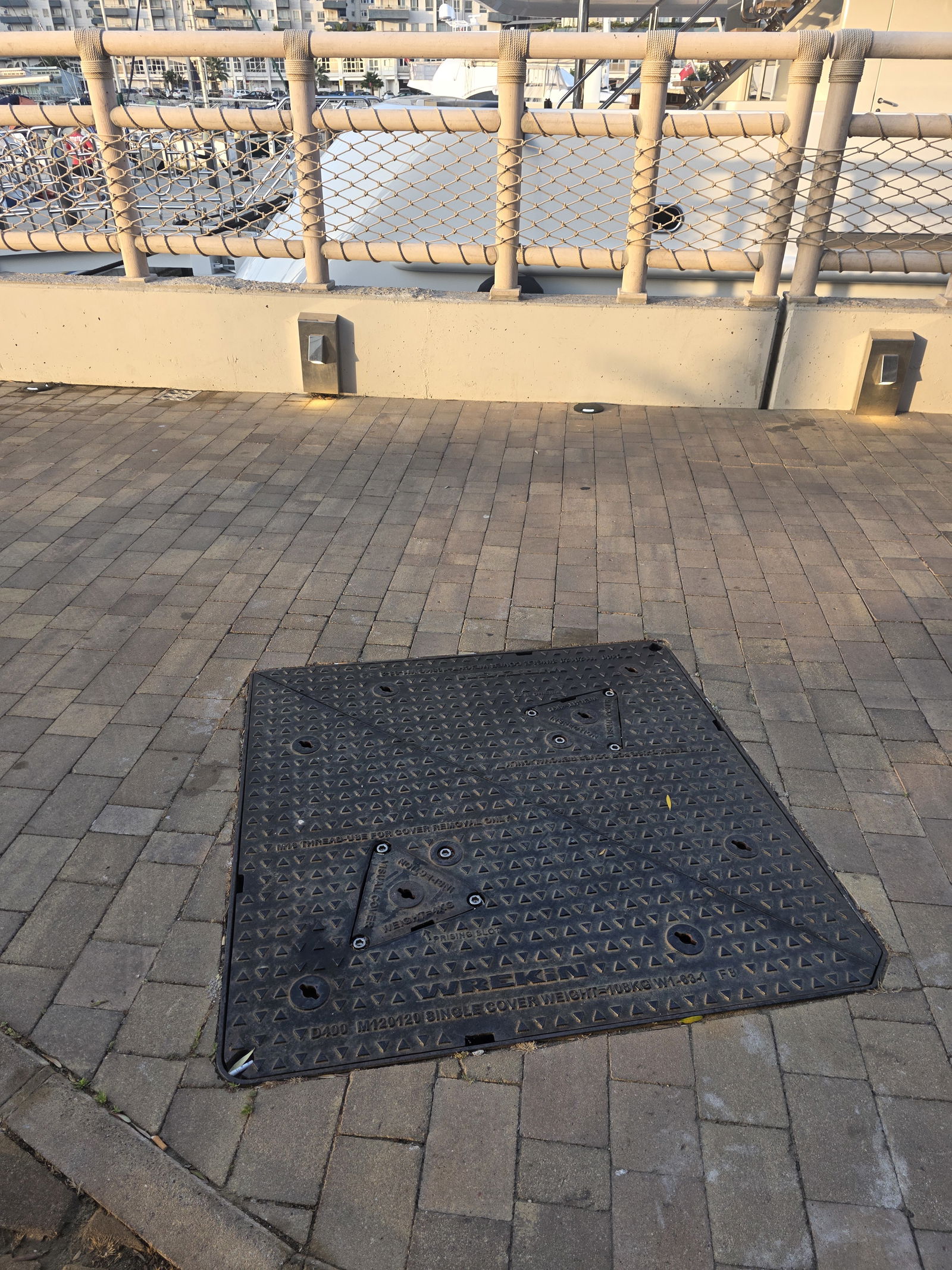 Manhole cover installed in Gibraltar