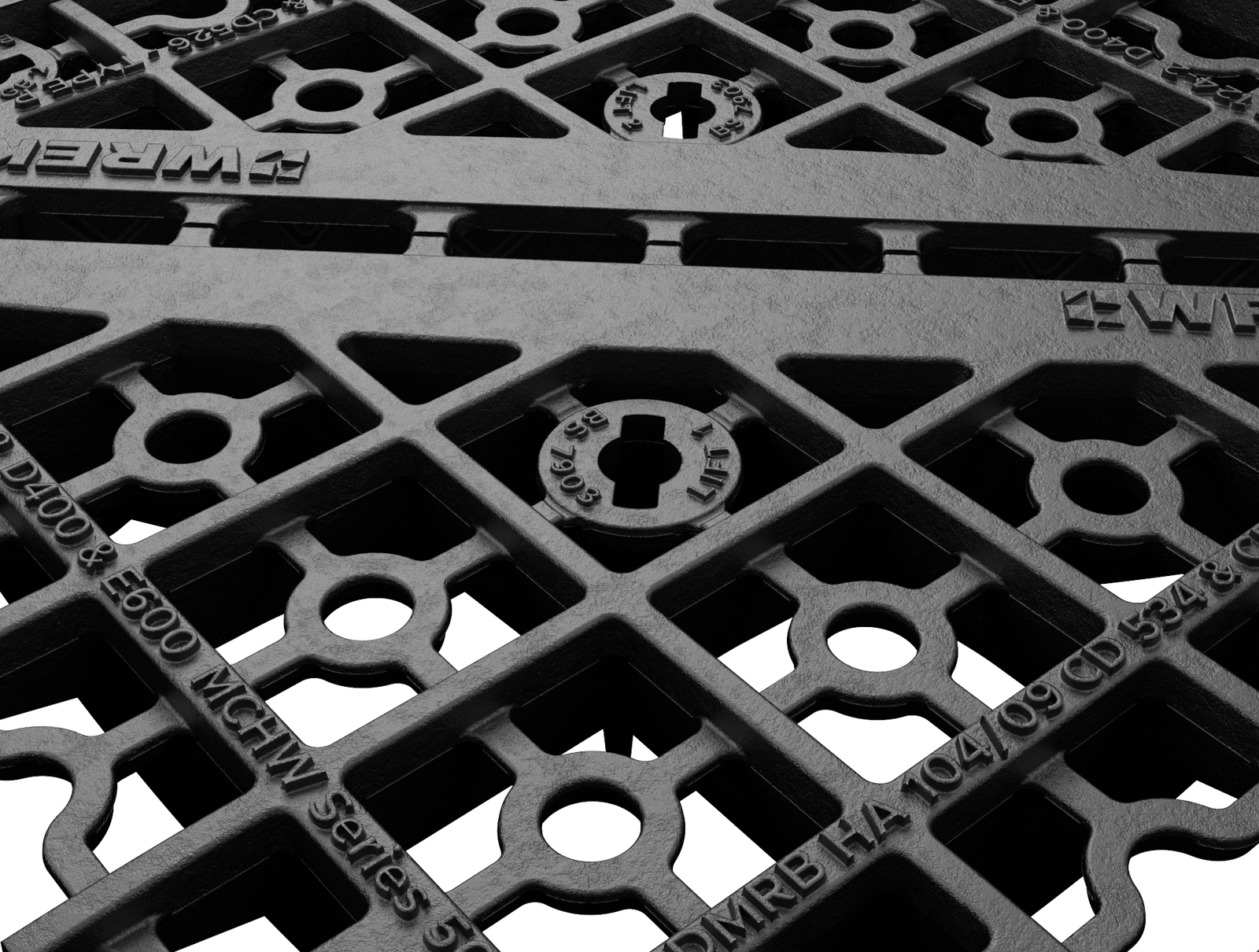 Pedestrian friendly grating