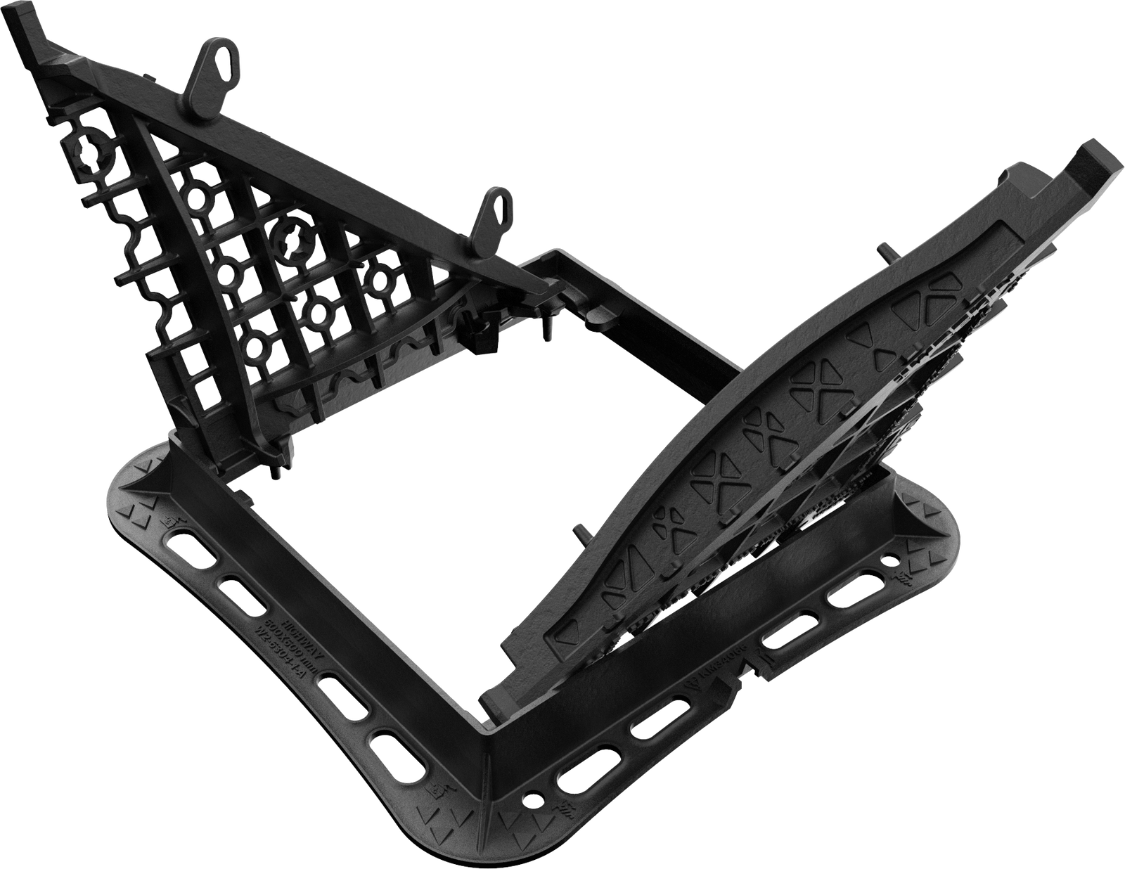 Unique hinge and lift out system