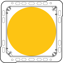 Clear opening in a manhole cover