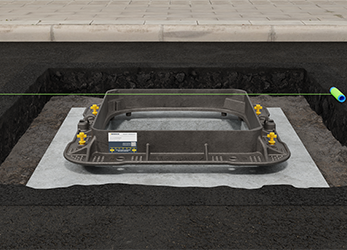String line being used to check frame level against road surround