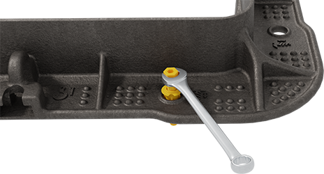 ScrewLift being adjusted with a spanner