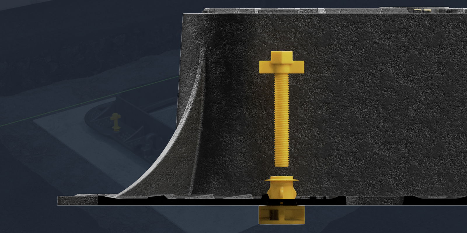 ScrewLift ensures a minimum 15mm bedding mortar depth