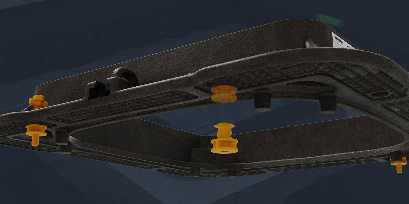 ScrewLift inserts from the underside of the frame 