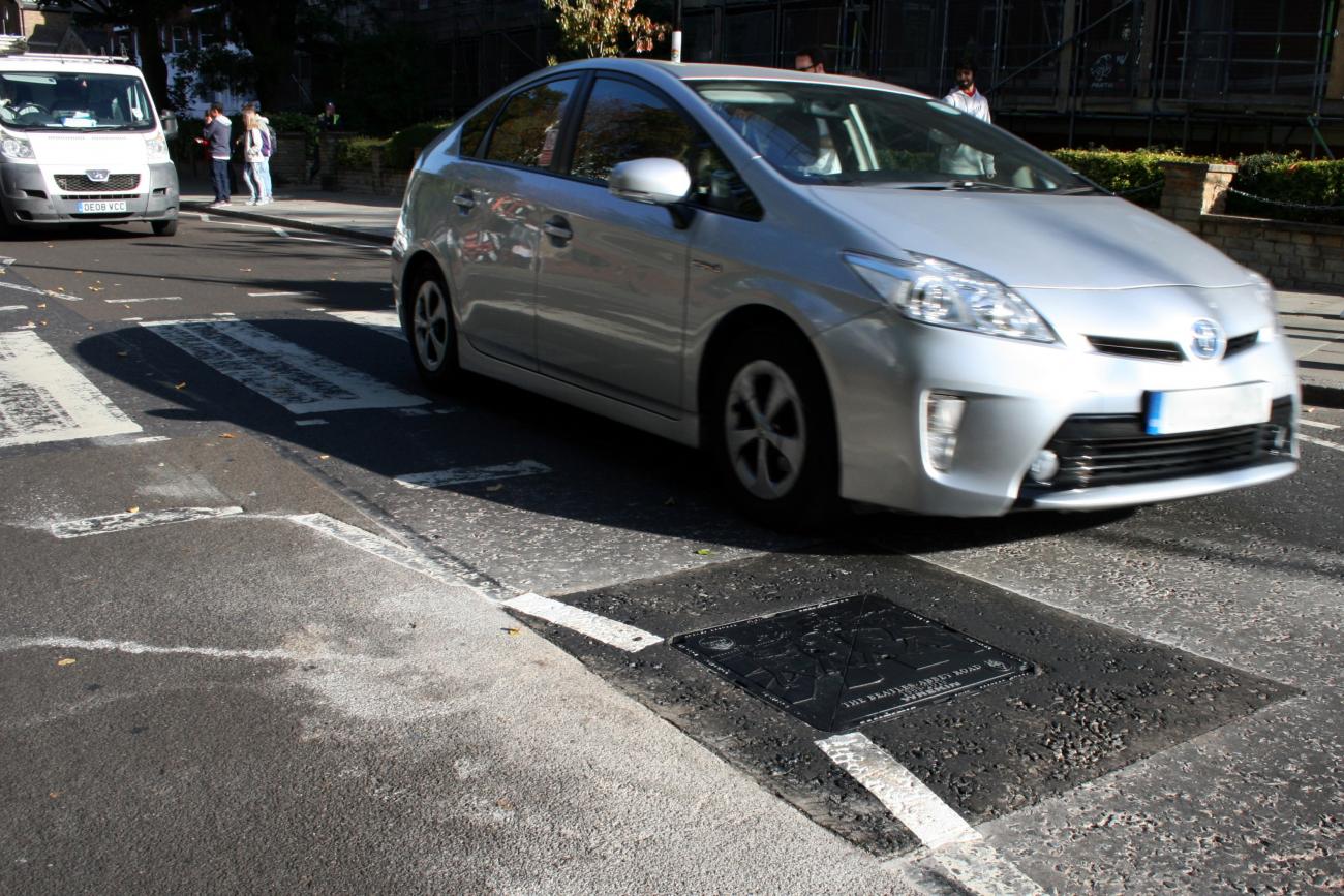 Abbey Road bespoke manhole installed