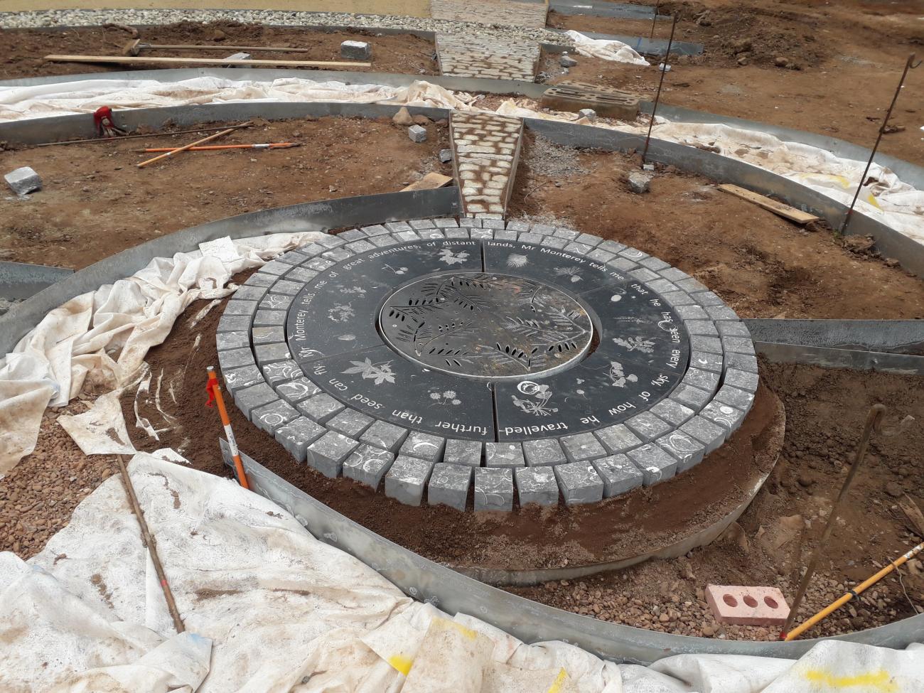 Sidmouth Cover being installed at the amphitheatre