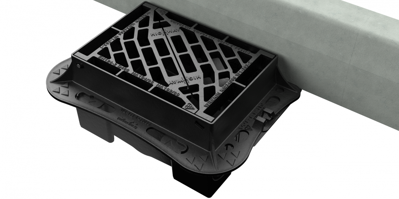 The Gully Chute Connector replaces a traditional gully pot, allowing the Gully Grating to be placed in its usual position.