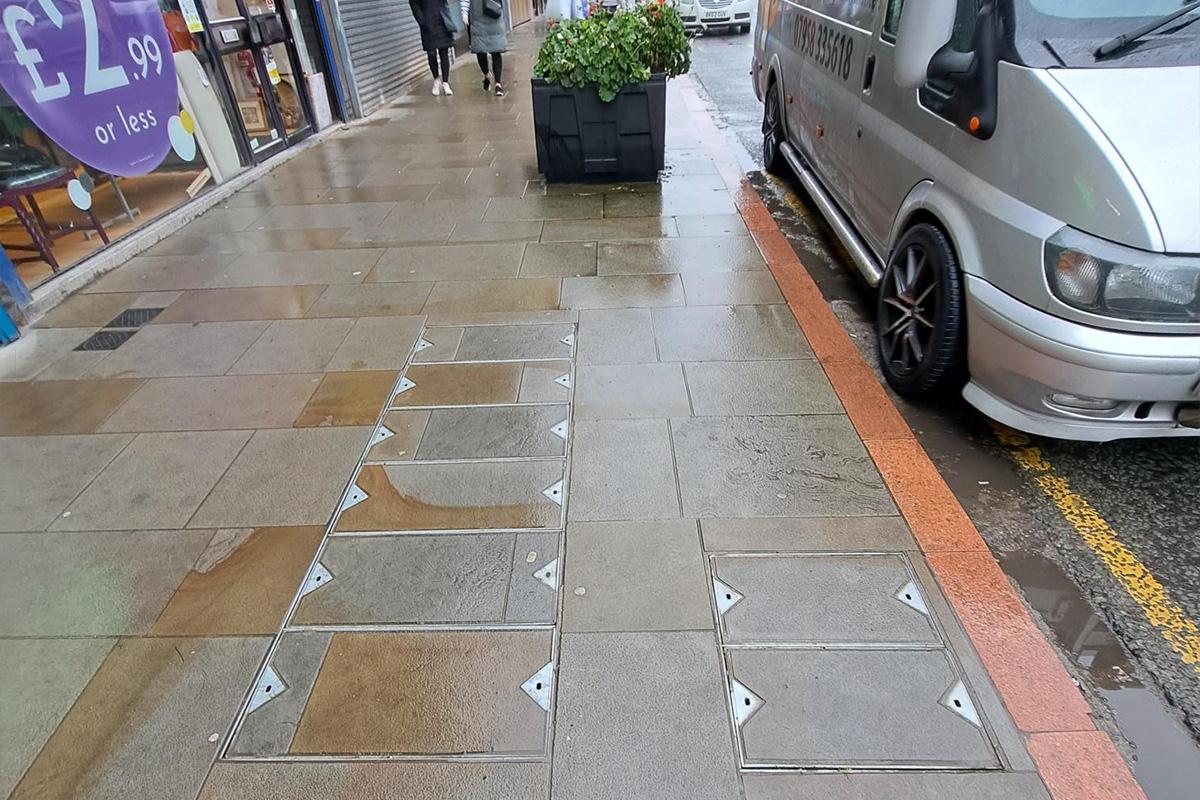 Brierley Hill High Street in Dudley Access Covers