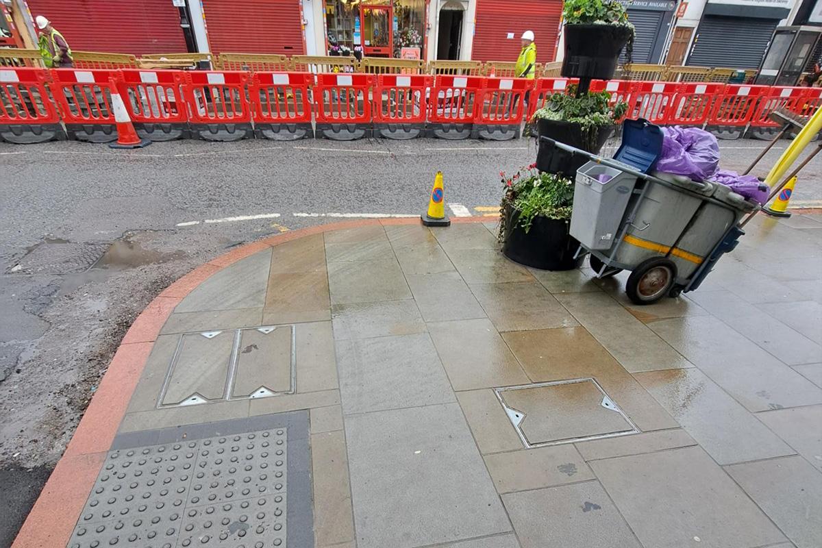 Brierley Hill High Street in Dudley Access Covers