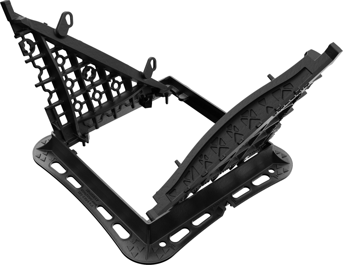 Unique hinge and lift out system