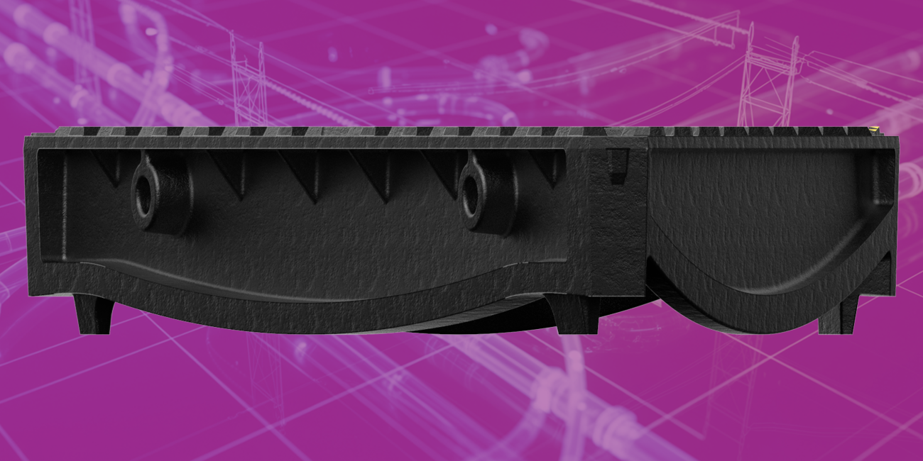 I-beam reinforced cover for superior rigidity