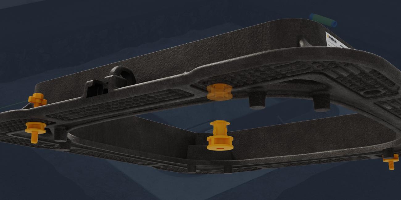 ScrewLift inserts from the underside of the frame 