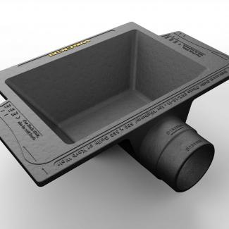 Gully chute connector render