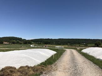 Haul road using Wrekin geosynthetics