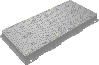 Pulse manhole cover engineered for lasting strength block background image