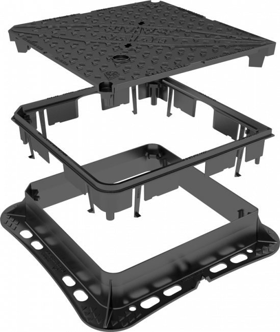 ClickLift with Highway manhole cover