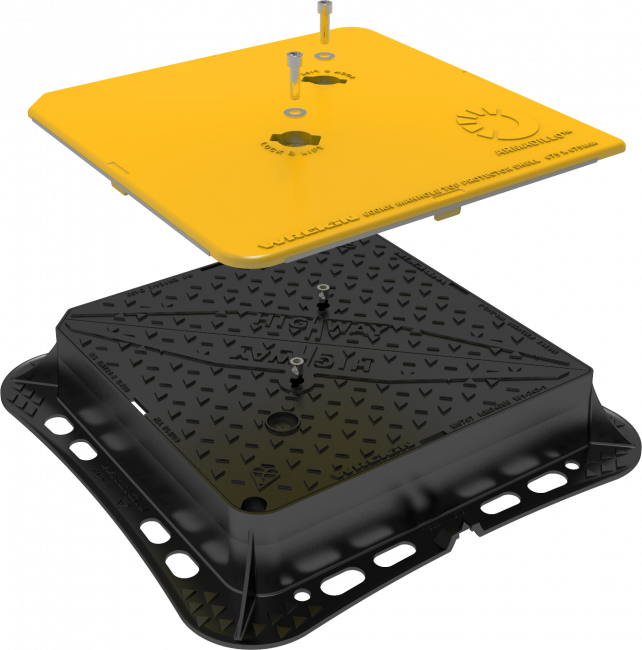 Armadillo manhole top protector shell