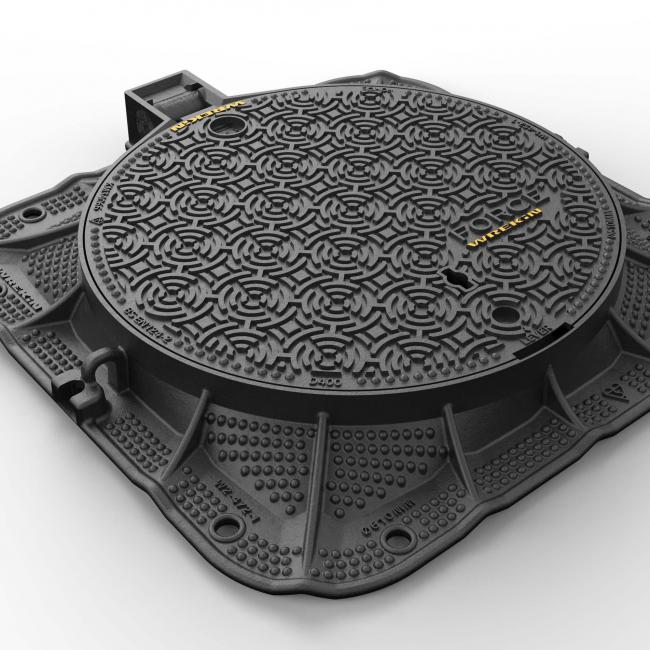 Force manhole cover render