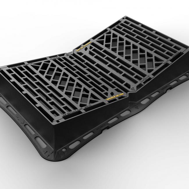 Highway D400 V gully grate render