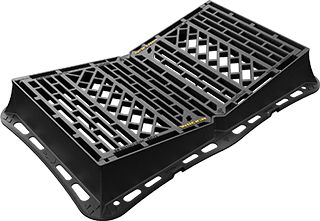Highway Hinged D400 V gully grate product render