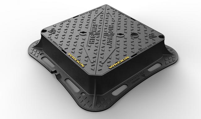 Highway manhole cover D400 render
