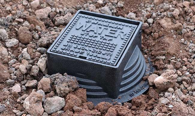 Tristar surface box installed in road side