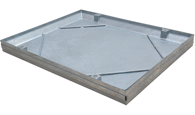 Shallow recessed tray